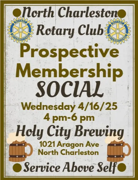 Graphic for the North Charleston Rotary Prospective Member Social