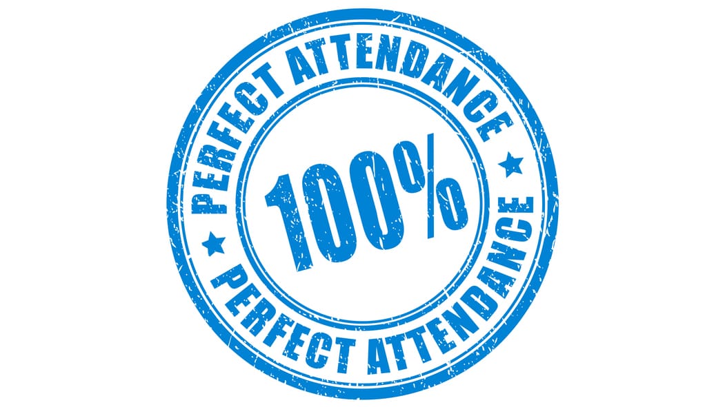 Perfect attendance graphic